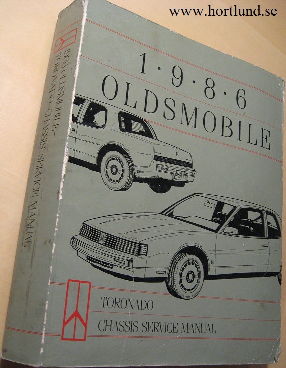 1986 Oldsmobile Toronado Chassis Service Manual