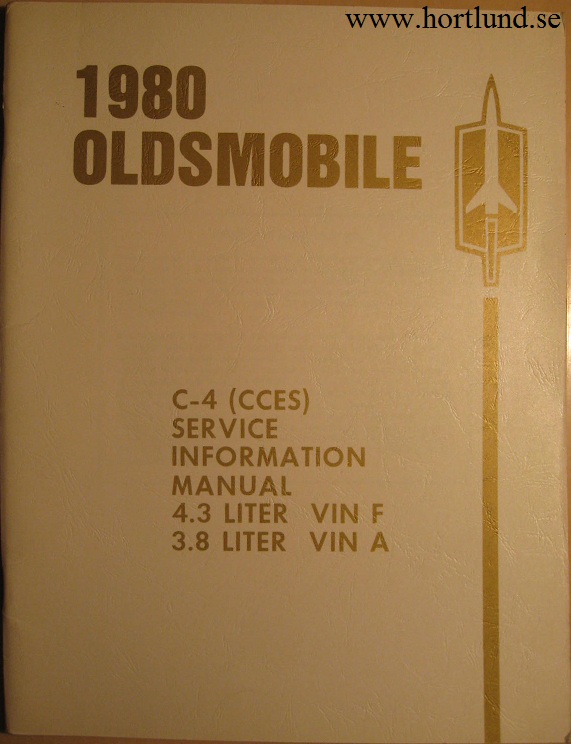 1980 Oldsmobile C-4 Service Information Manual