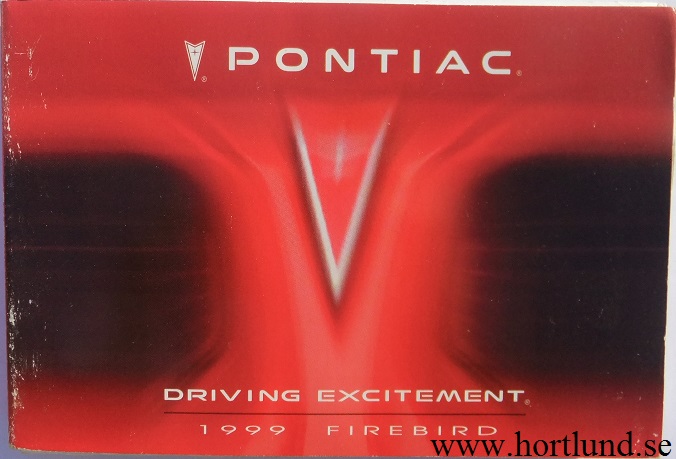1999 Pontiac Firebird Owners Manual