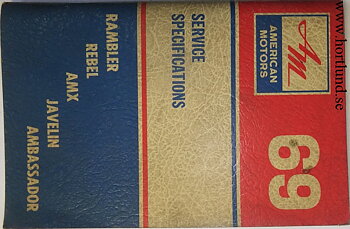 1969 AMC och Rambler Service Specifications