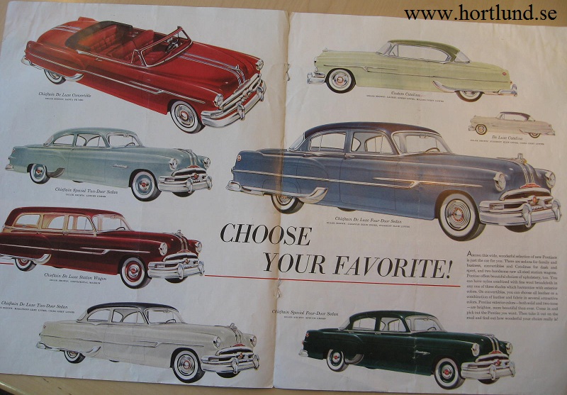 1953 Pontiac broschyr - 2