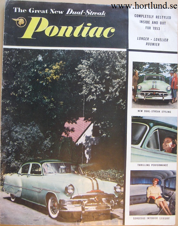 1953 Pontiac broschyr