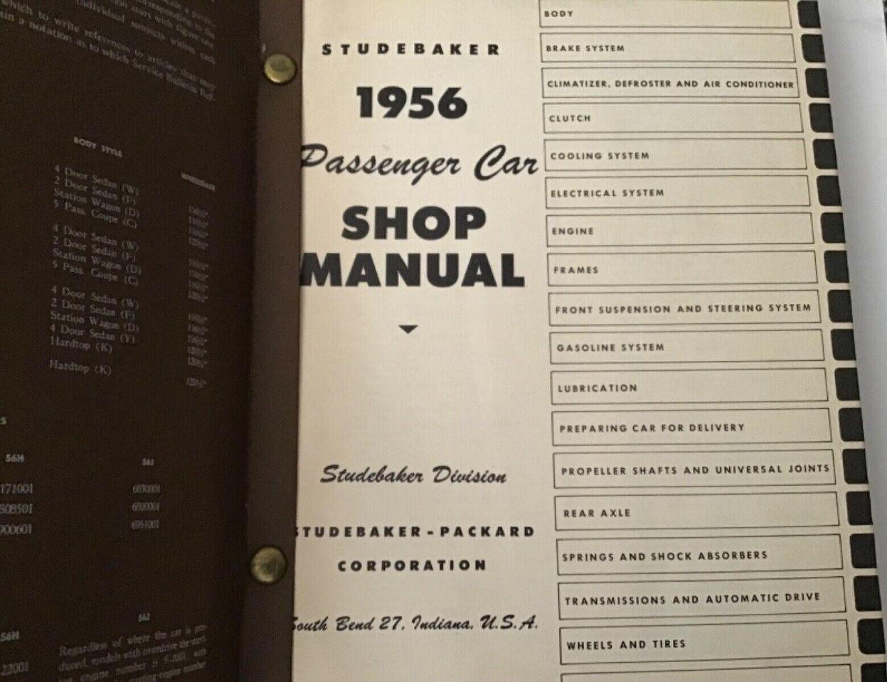 1956 Studebaker Shop Manual - 2