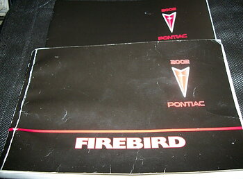 2002 Pontiac Firebird Owners Manual