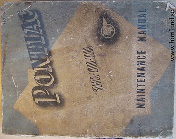 1949 - 1954 Pontiac Pathfinder and Laurentian Shop Manual