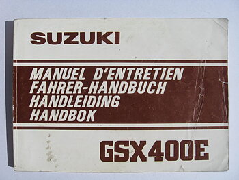 1982 Suzuki GSX400E Handbok