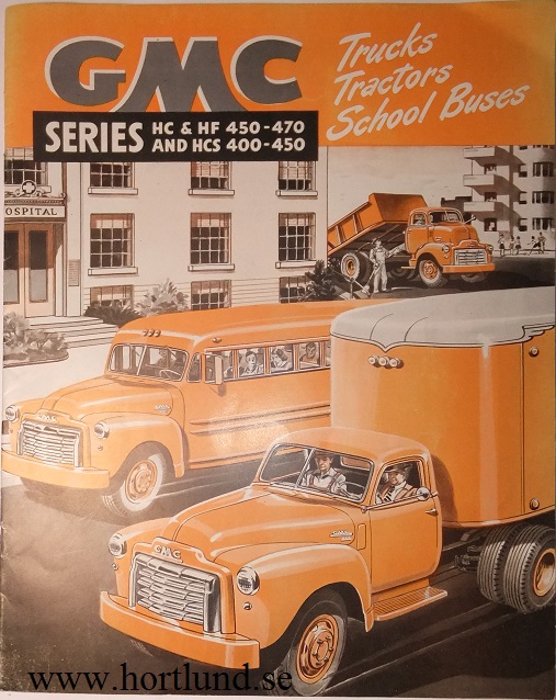 1950 GMC HC & HF 450-470 and HCS 400-450 Truck Broschyr