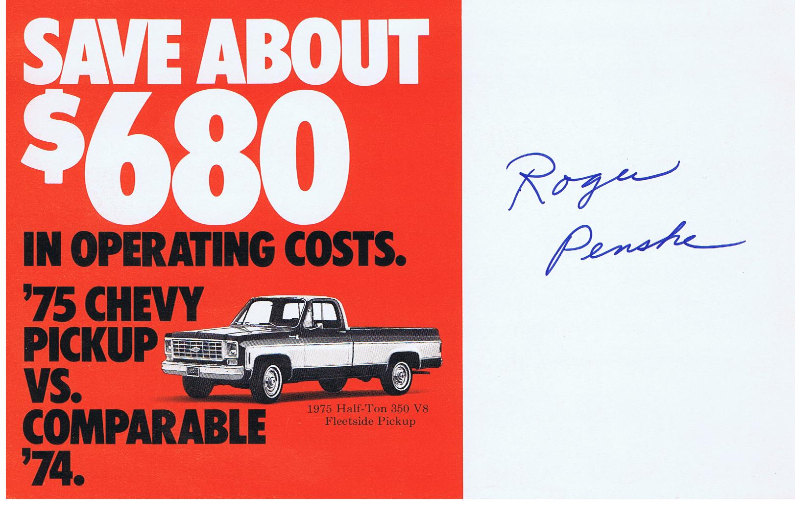 1975 Chevrolet Pickup Mailer
