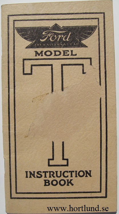 1913 Ford Model T Instruction Book