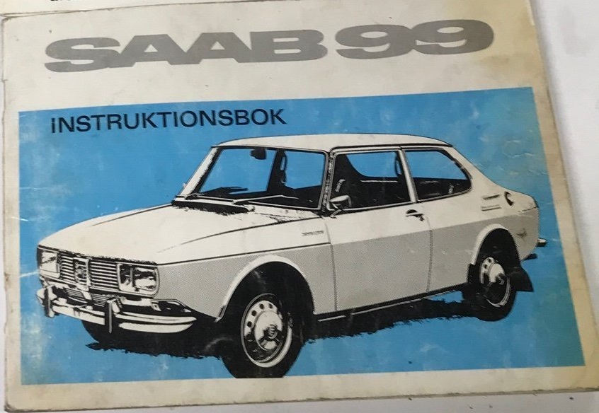 1971 SAAB 99 Instruktionsbok