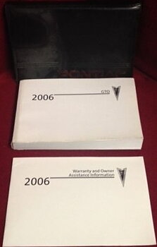 2006 Pontiac GTO Owners Manual