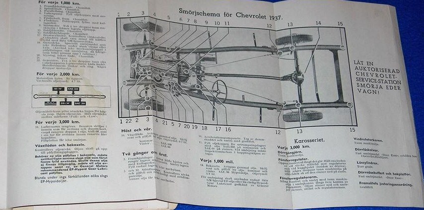 1937 Chevrolet instruktionsbok svensk - 4
