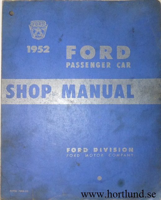 1952 Ford car Shop Manual