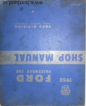1952 Ford car Shop Manual