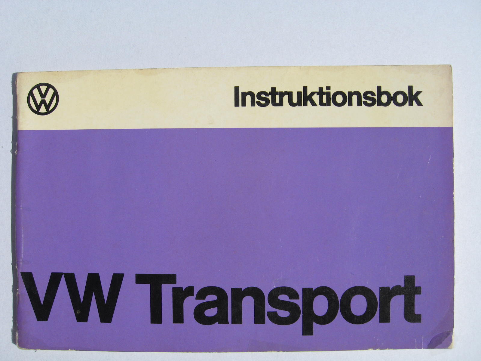 1976 Volkswagen VW Transport Instruktionsbok
