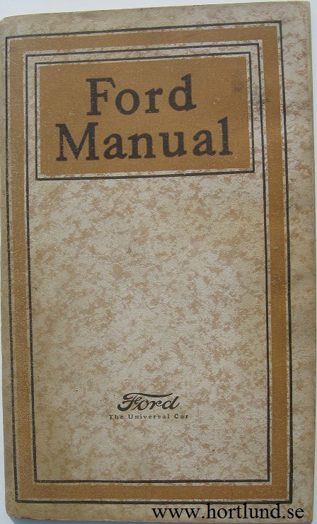 1920 Ford Model T Manual