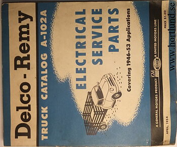 1946 - 1953 Delco-Remy Electrical Service Parts
