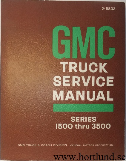 1968 GMC series 1500-3500 Truck Service Manual