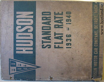 1936-1940 Hudson och Terraplane Flat Rate