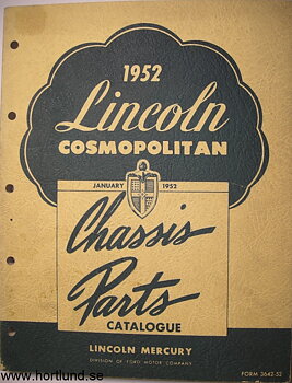 1952 Lincoln Cosmopolitan Chassis Parts Catalogue