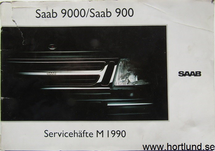 1990 SAAB 9000 / 900 Servicehäfte