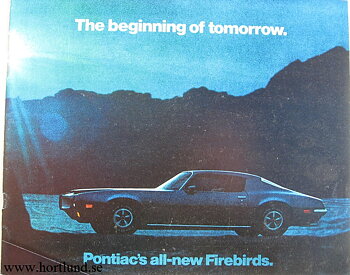 1970 Pontiac Firebird broschyr