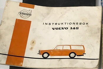 1971 Volvo 145 instruktionsbok