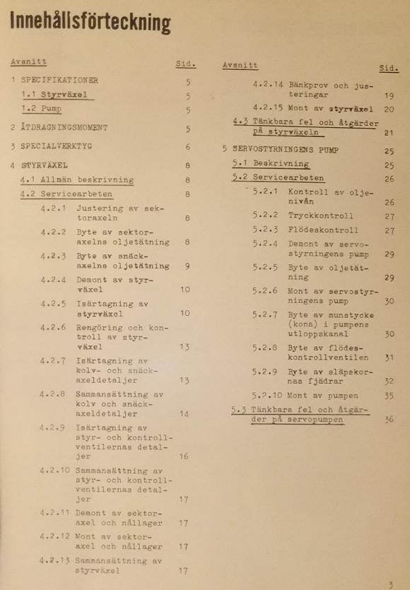 1966 Chrysler Verkstadshandbok servostyrning svensk original - 2