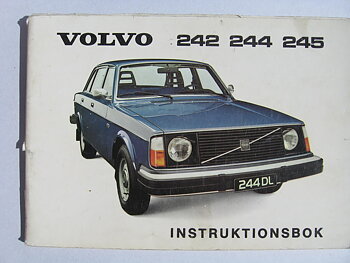 1976 Volvo 242 244 245 Instruktionsbok