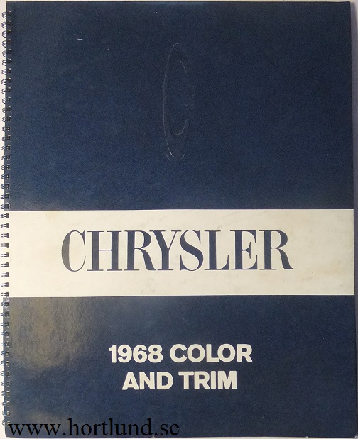 1968 Chrysler Color and Trim