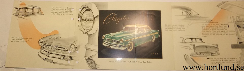 1955 Chrysler New Yorker broschyr - 2