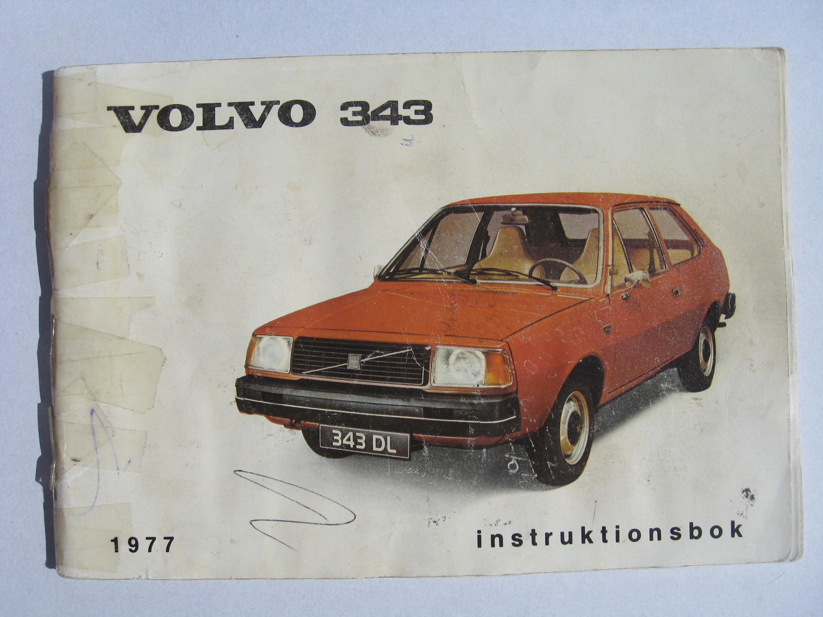 1977 Volvo 343 Instruktionsbok