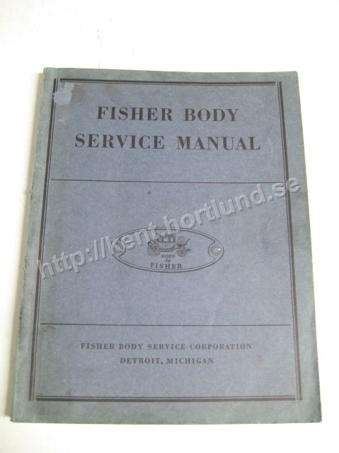 1926-1932 Fisher Body Service Manual original
