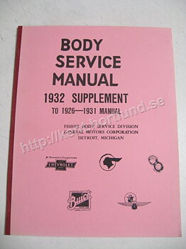 1932 Body Service Manual Supplement
