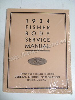 1934 Fisher Body Service Manual