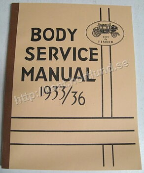 1933-1936 Fisher Body Service Manual