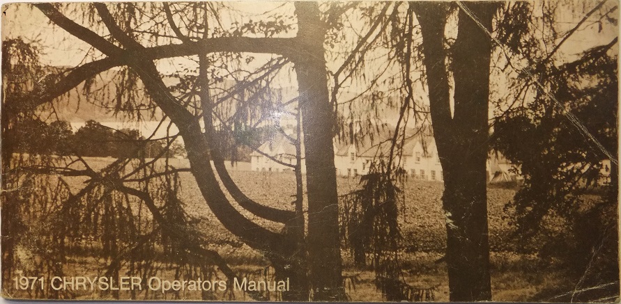 1971 Chrysler Operators  Manual