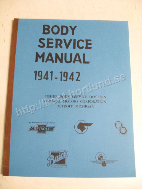 1941 - 1942 Fisher Body Service Manual 1946 edition