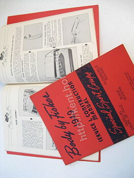 1949 Fisher Service & Construction Manual Special Sport Coupe, Cadillac Coupe De Ville, Buick Riviera, Oldsmobile Holiday