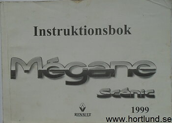 1999 Renault Mégane Scénic instruktionsbok