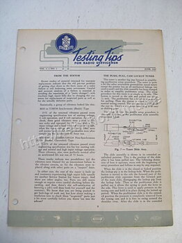 1947 Delco Radio Testing tips for radio servicemen June 1947