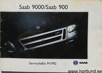 1992 SAAB 9000 / 900 Servicehäfte