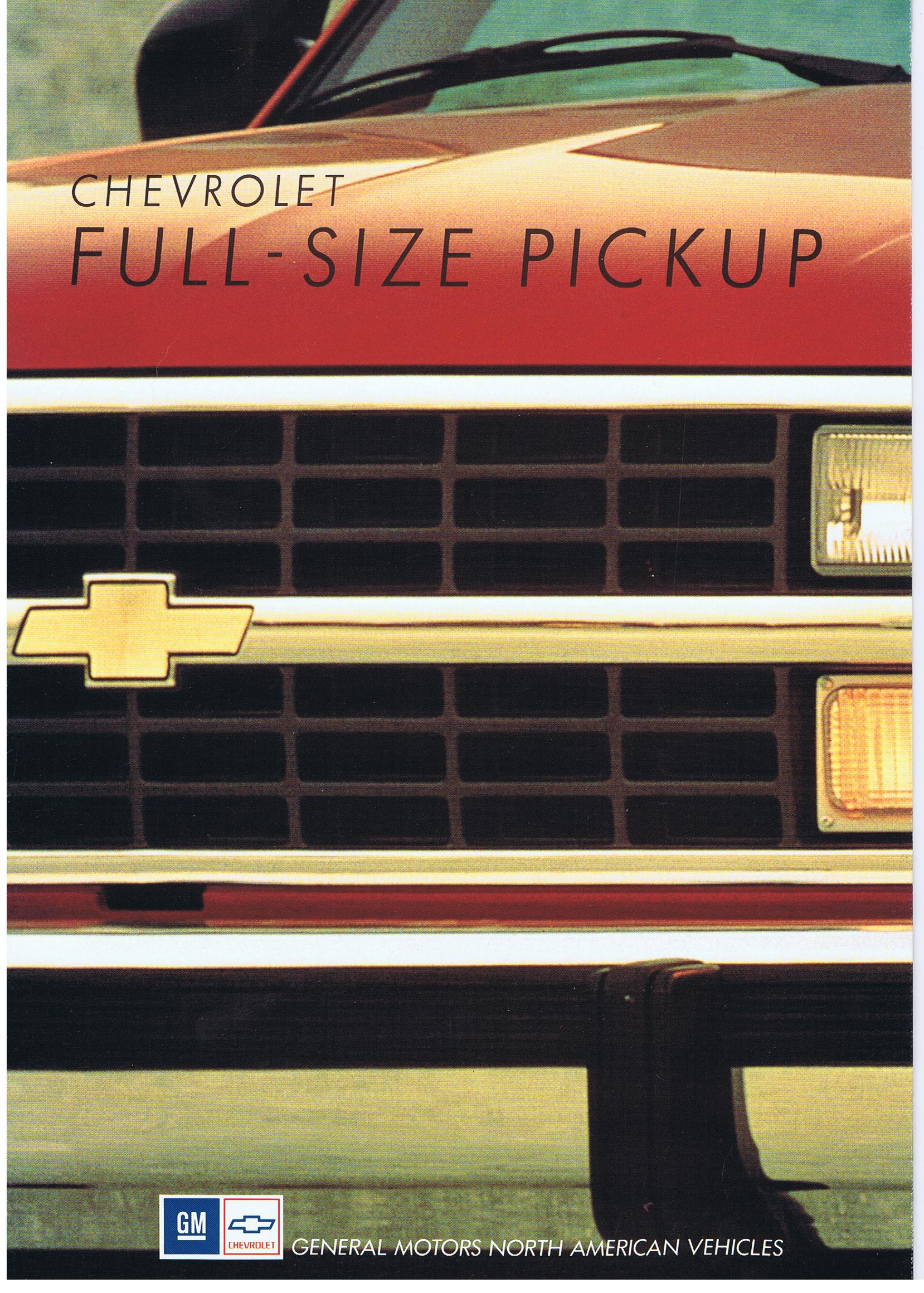 1991 Chevrolet Truck Full Size Pickup Folder