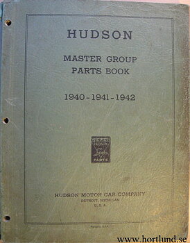 1940-1942 Hudson Master Group Parts Book