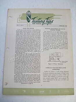 1950 Delco Radio Testing tips for radio servicemen February 1950