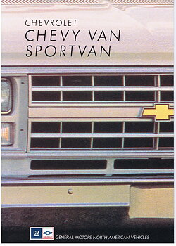 1991 Chevrolet Truck Van Sportvan Folder