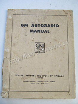 1953 GM Autoradio Manual