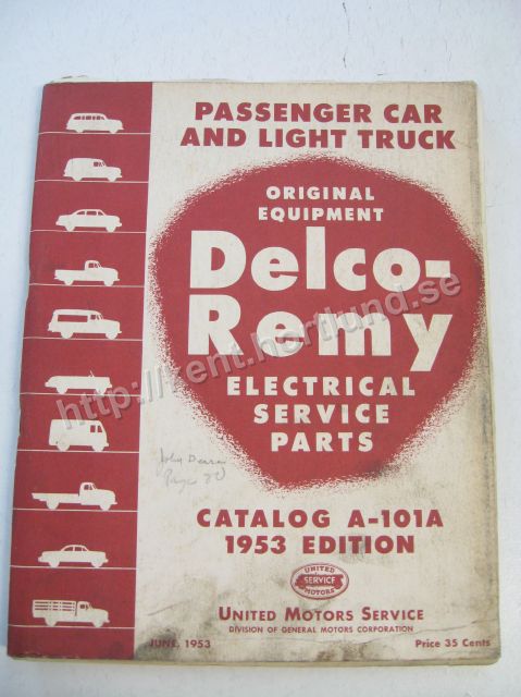 1946 - 1953 Delco-Remy Electrical Service Parts