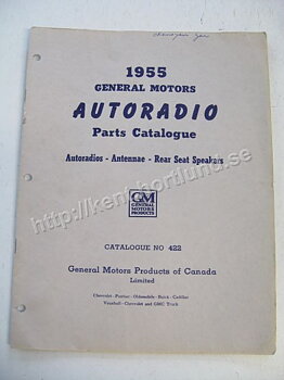 1955 GM Autoradio Parts Catalogue