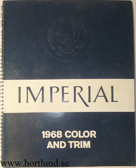 1968 Imperial Color and Trim